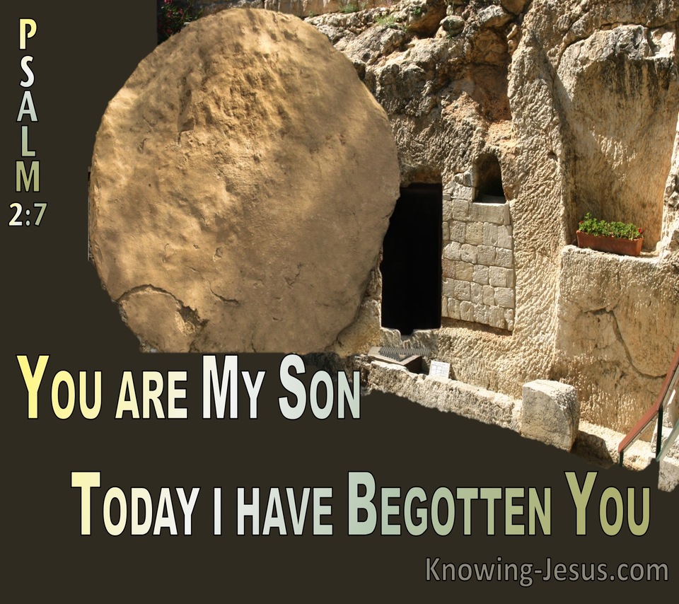 Psalm 2:7 You Are My Son Today I Have Begotten You (brown)